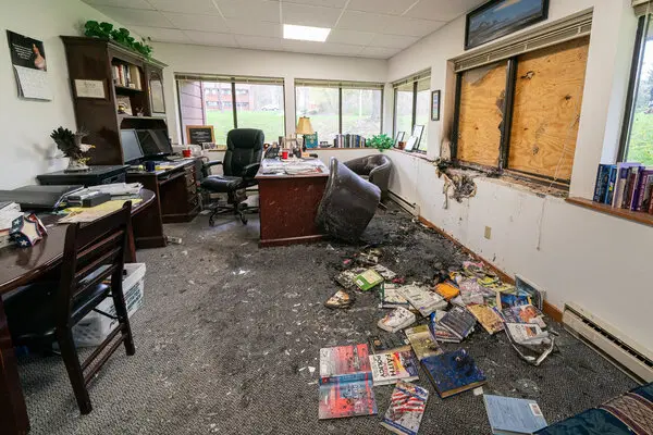 Our ally’s office was fire-bombed